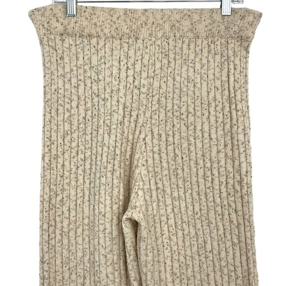 Heartloom Nakita Knit Pant Women's L Taupe OatmealWide Leg Drawstring Lounge - Picture 5 of 9